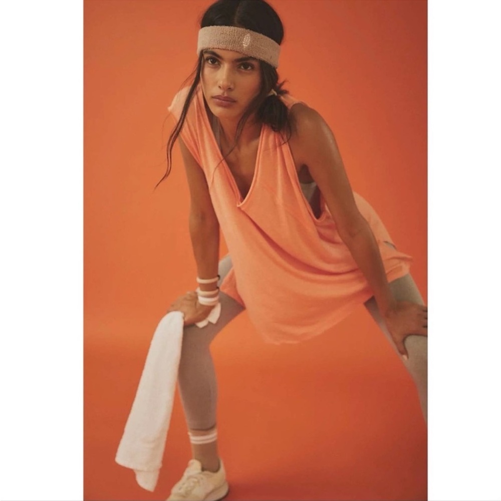 Free People FP Movement Women's Small Coral City Vibes Oversized Tunic T… - Picture 3 of 11